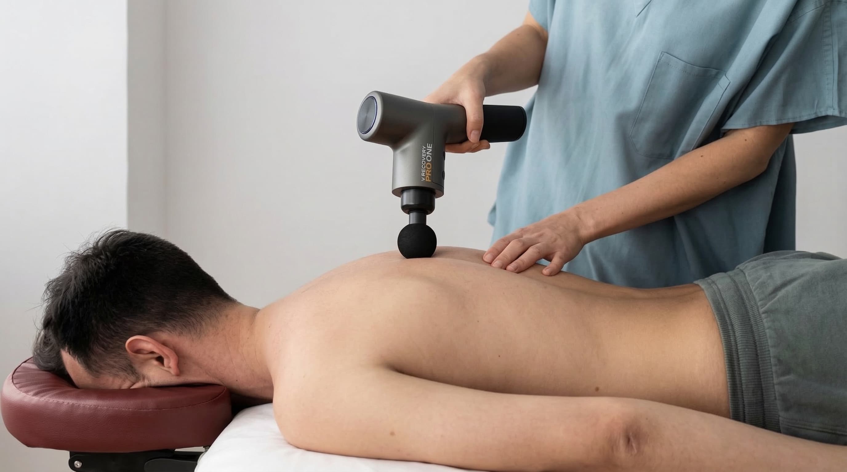 Uso da pistola de massagem Pro One