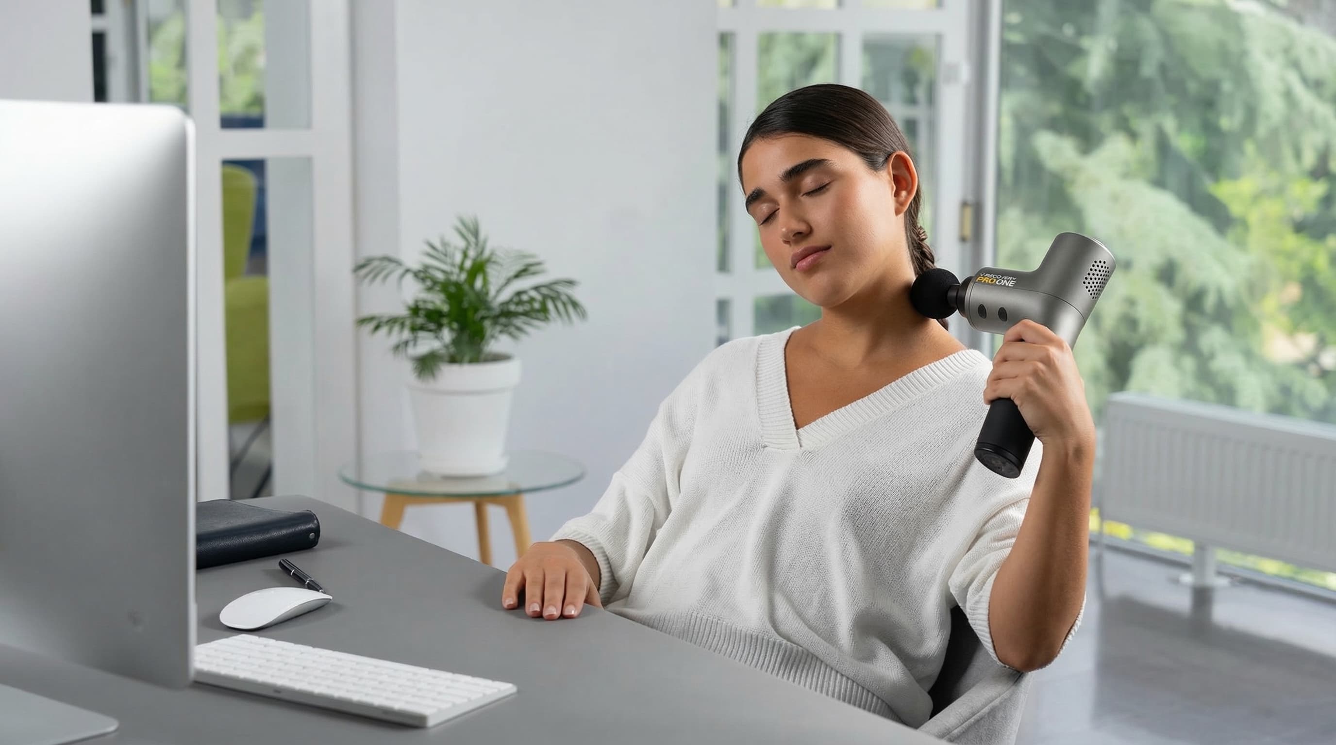 Uso da pistola de massagem Pro One