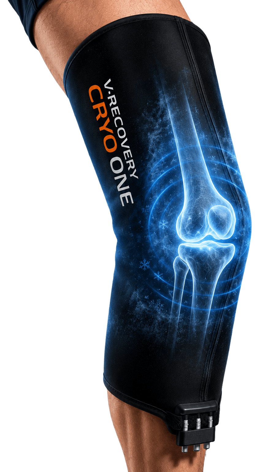 Cryo One - acessório de joelho em uso