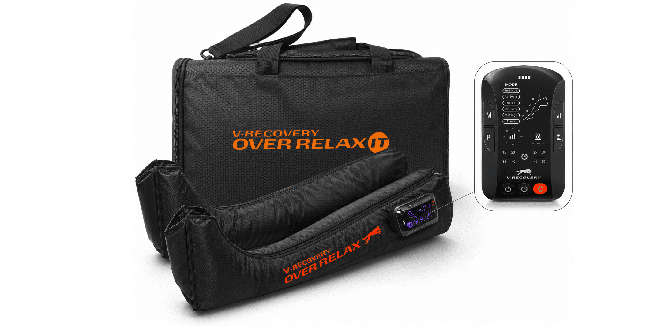 Painel de controle do Over Relax LT